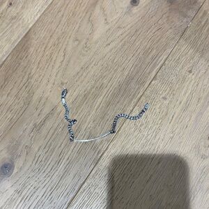 Silver and Black Chain Bracelet